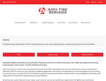 Tablet Screenshot of apexfireservices.com